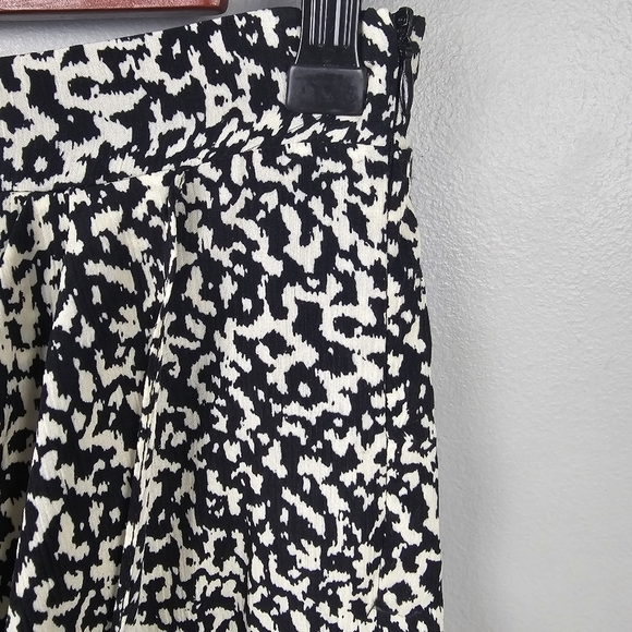 LUCY PARIS Claire Gathered Skirt Faux Wrap White Black Womens Size XS - Picture 6 of 16